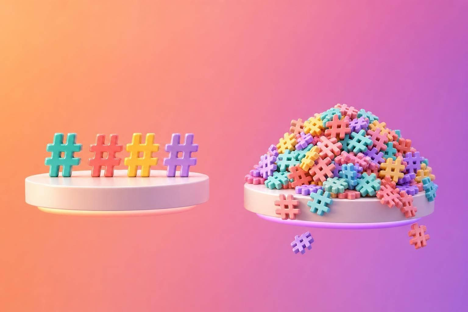 Low vs High Hashtag Density on Instagram