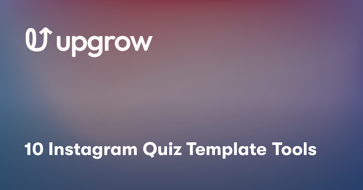 10 Instagram Quiz Template Tools