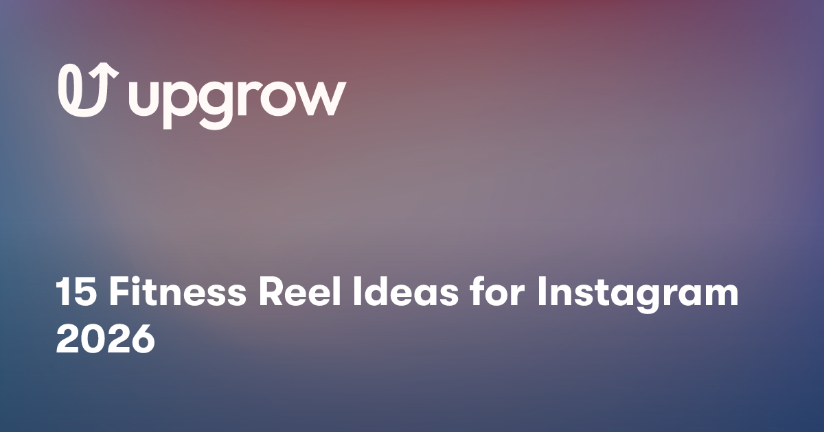 15 Fitness Reel Ideas for Instagram 2026