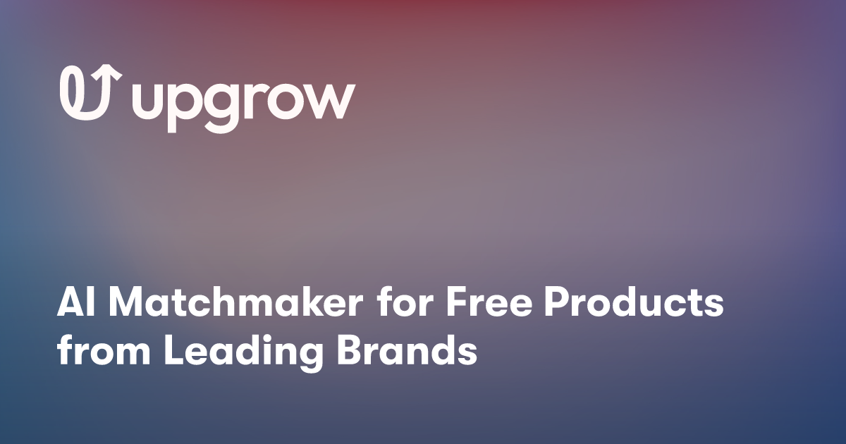 AI Matchmaker for Free Products from Leading Brands Free Tools UpGrow
