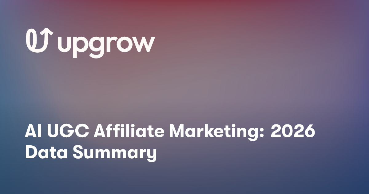 AI UGC Affiliate Marketing: 2026 Data Summary