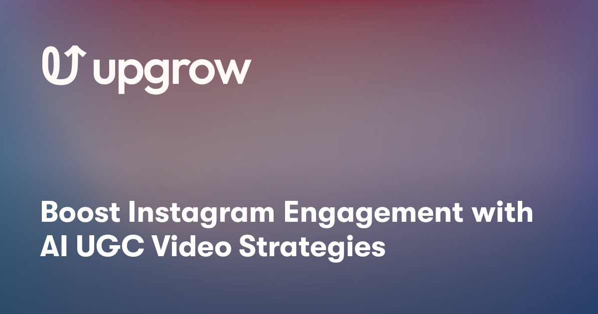 Boost Instagram Engagement with AI UGC Video Strategies
