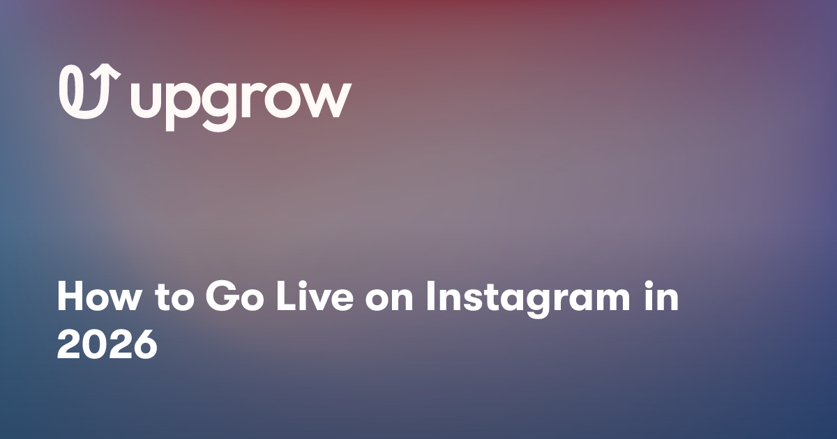 How to Go Live on Instagram in 2026