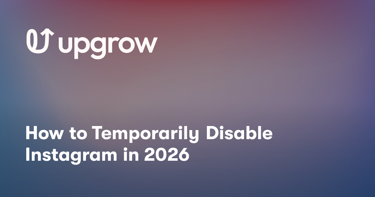 How to Temporarily Disable Instagram in 2026